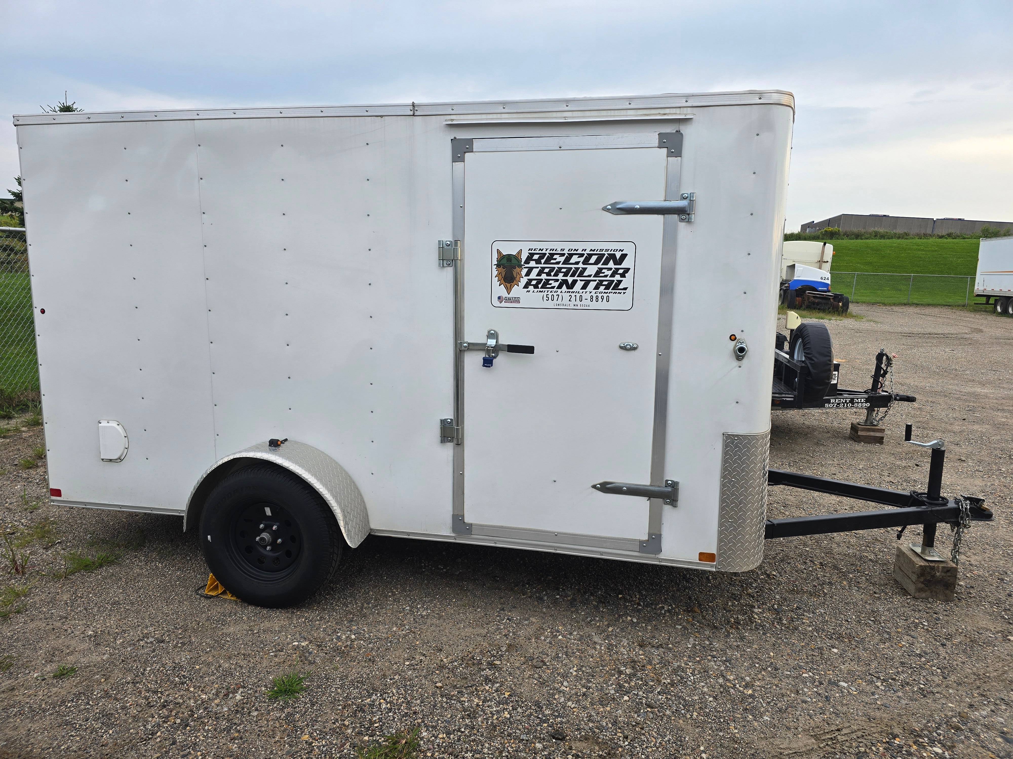 6x12 enclosed cargo trailer rental - secure weather-protected trailer for moving and storage in Cannon Falls, MN
